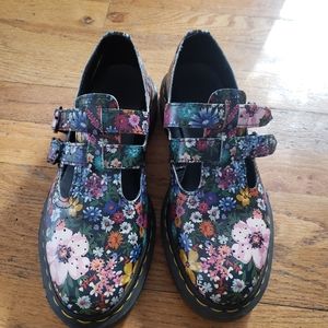 Floral mary janes dr martens size 8
